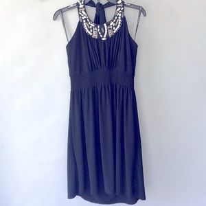 Bisou Bisou Halter Neck Black Dress